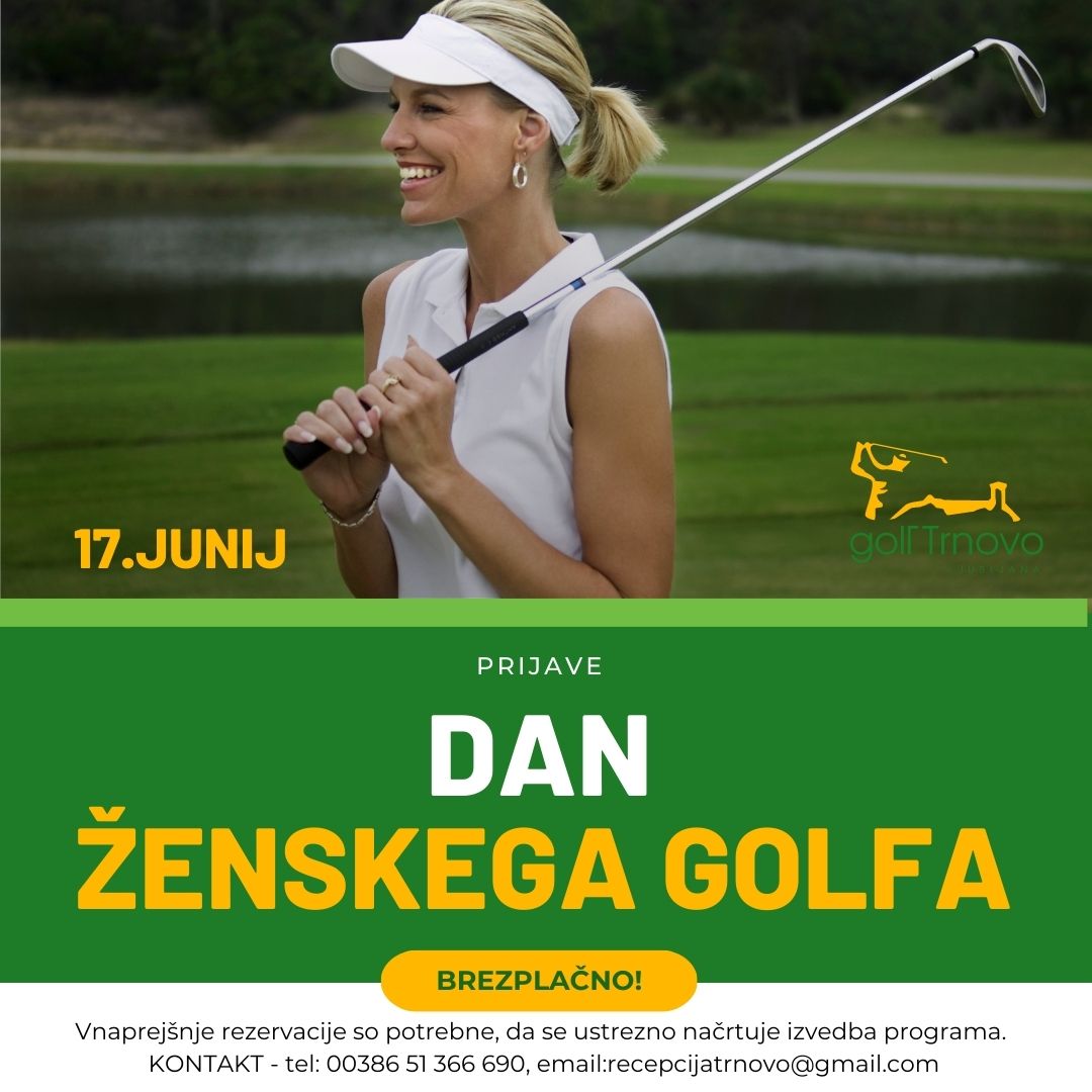 V podporo svetovnemu dnevu ženskega golfa - DAN ODPRTIH VRAT